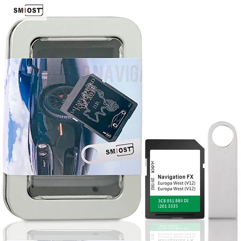 8GB GPS Update Software SMIOST Map SD Card - EU UK Ready CHINA / FX V12 WEST no USB