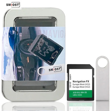 8GB GPS Update Software SMIOST Map SD Card - EU UK Ready CHINA / FX V12 WEST no USB