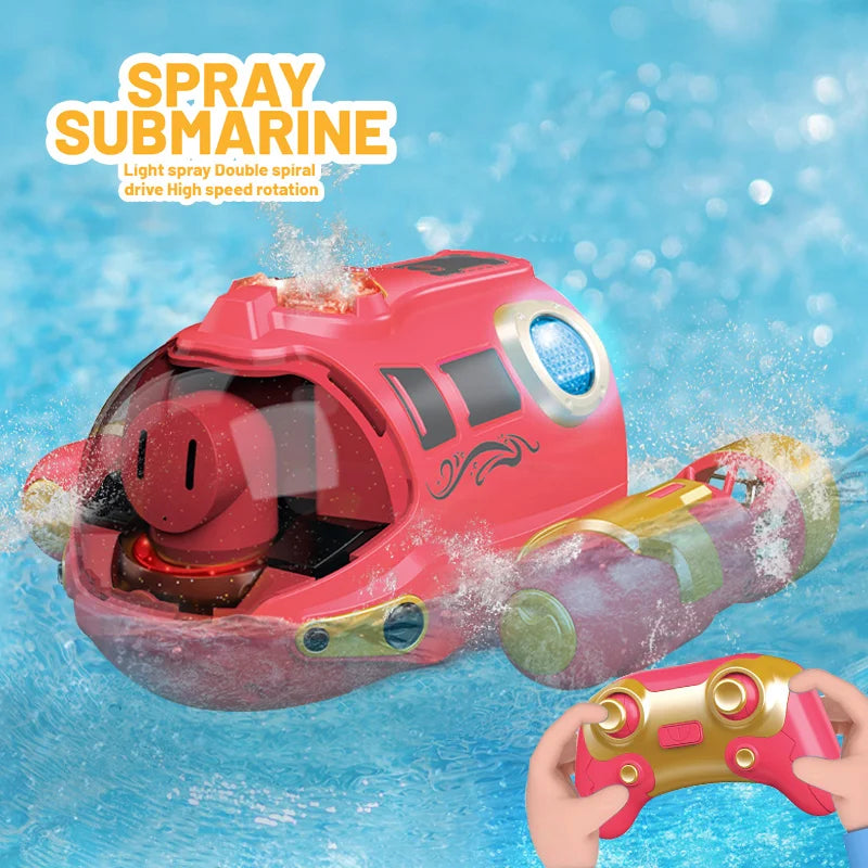 JJR RC Spray Undersea Boat - Waterproof High-Speed Motorboat for Kids