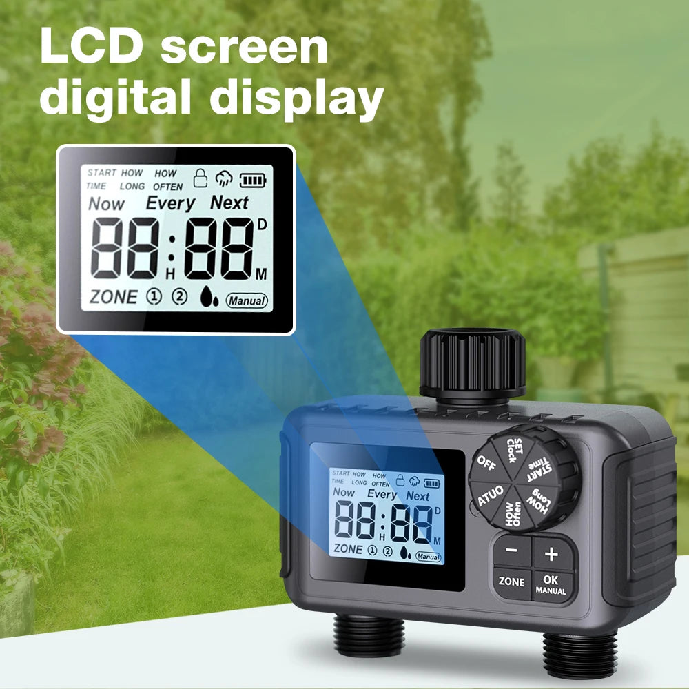 Automatic Irrigation Watering Timer &ndash; Programmable LCD Display