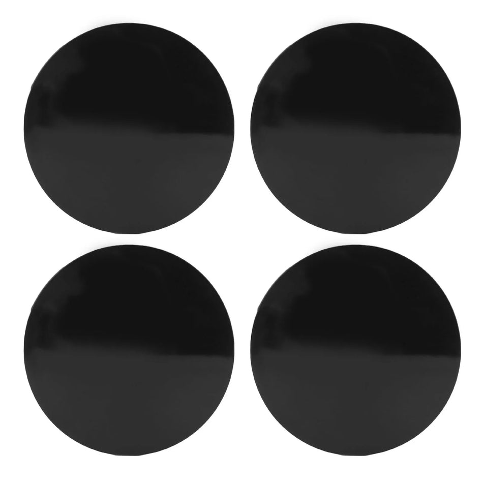 Capace centrale universale pentru roți de 56mm, Acoperiri pentru jante din ABS negru