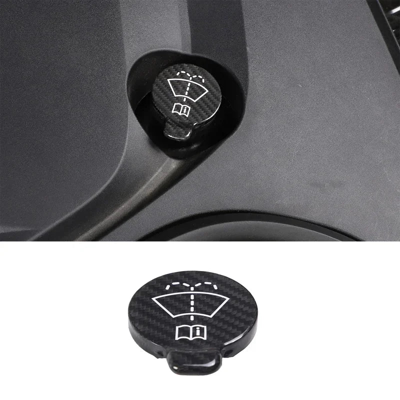 Tampa de acabamento do reservatório do lavador do Corvette em fibra de carbono real