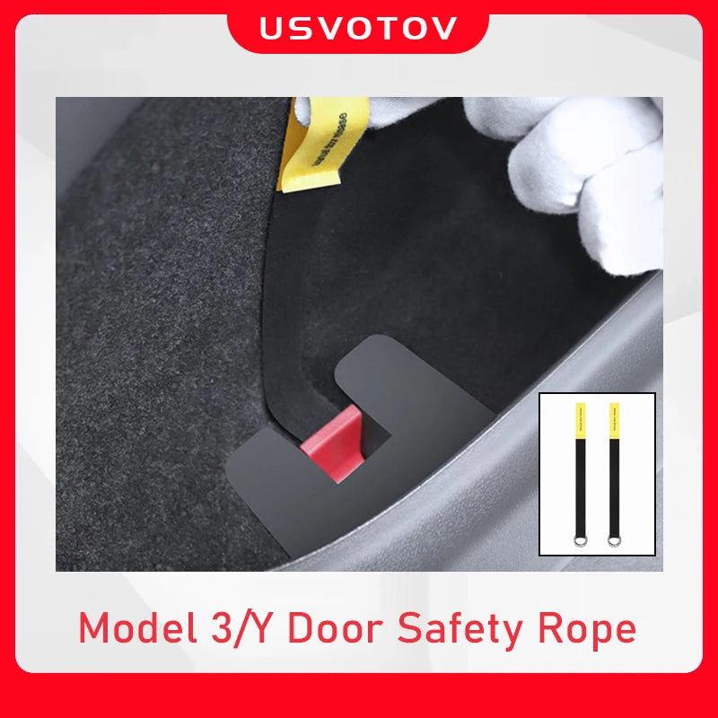 Bakdörrsströmbrytare med nödbromsrep för Tesla Model Y och Model 3 Highland