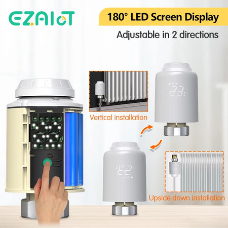 WiFi ZigBee Thermostatic Valve &ndash; Voice Control Ready