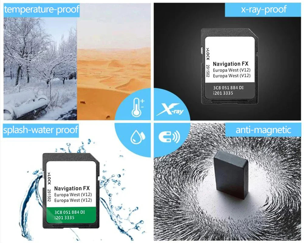 FX V12 WEST SD Card &ndash; VW Tiguan GPS Europe Maps Full