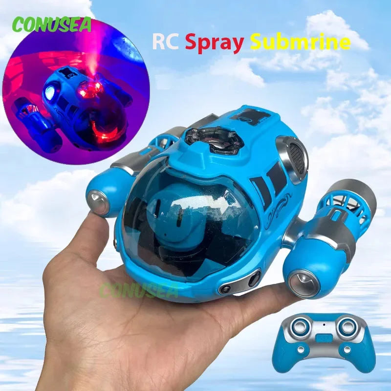 RC Submarine Spray Motorboat - 2.4G Remote Control Waterproof Toy