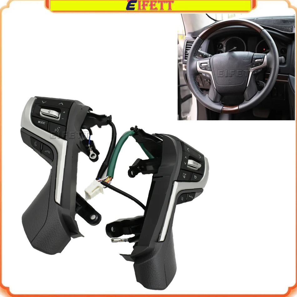 Botones de volumen retroiluminados del volante para Toyota Prado GDJ150 2012-2020