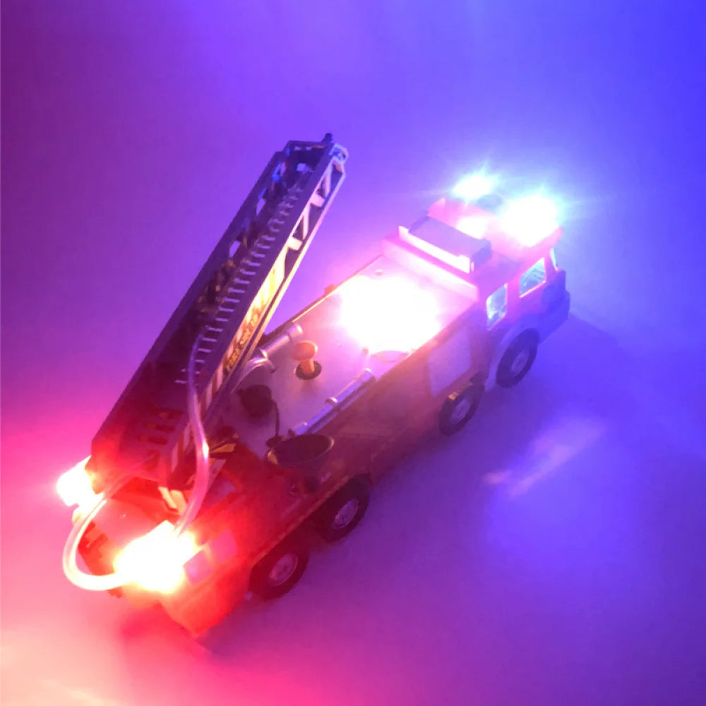 Kmoist Firetruck Water Spray Toy with Music and Lights