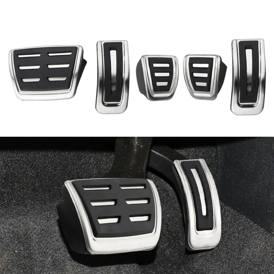 Καλύμματα Πεντάλ από Ανοξείδωτο Χάλυβα για Volkswagen Polo Bora Jetta Golf 4 MK4 με Αντιολισθητική Λάστιχο