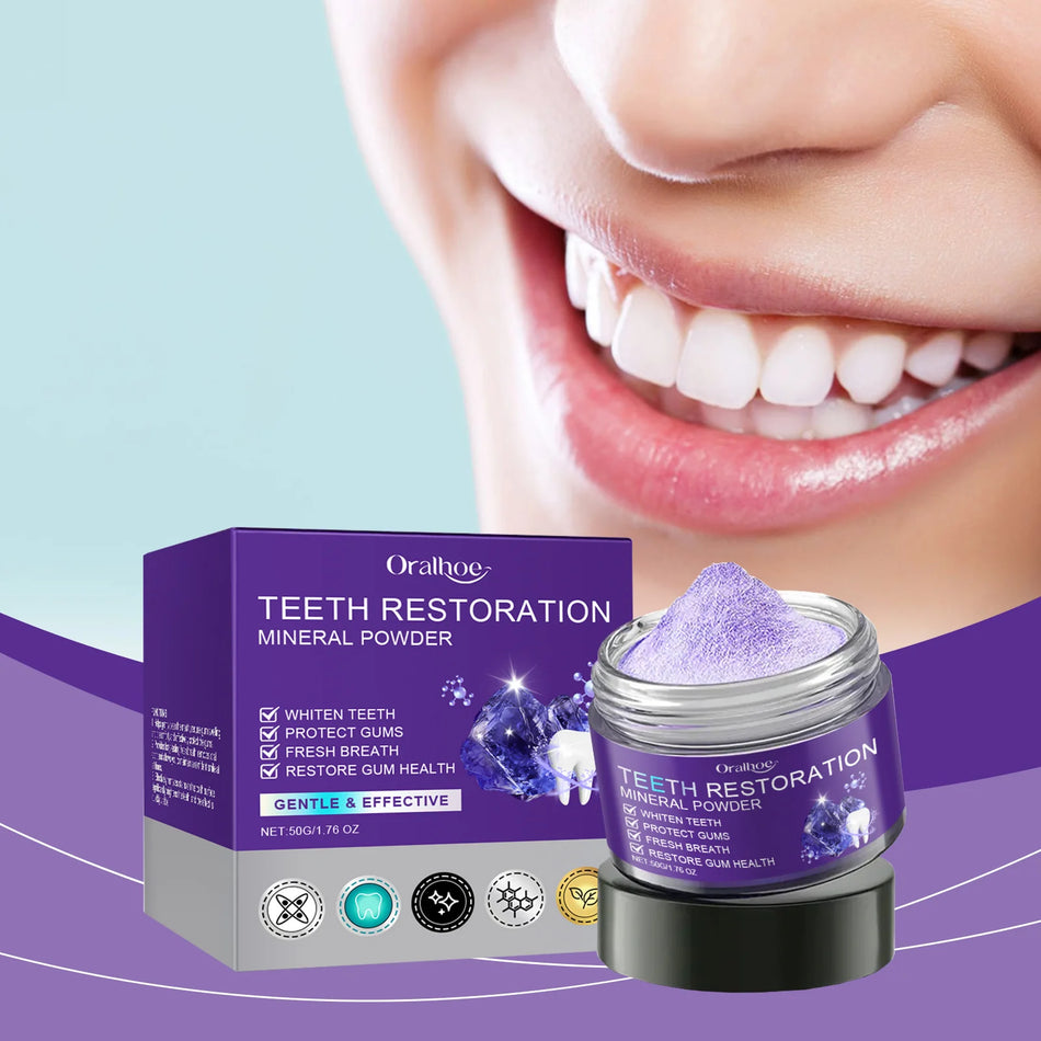 Teeth Restoration Mineral Powder &ndash; Remove Stains and Freshen Breath