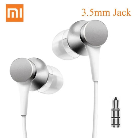 Xiaomi Bass Sound Wired In-ear Earphones with Mic HiFi for Android Silver