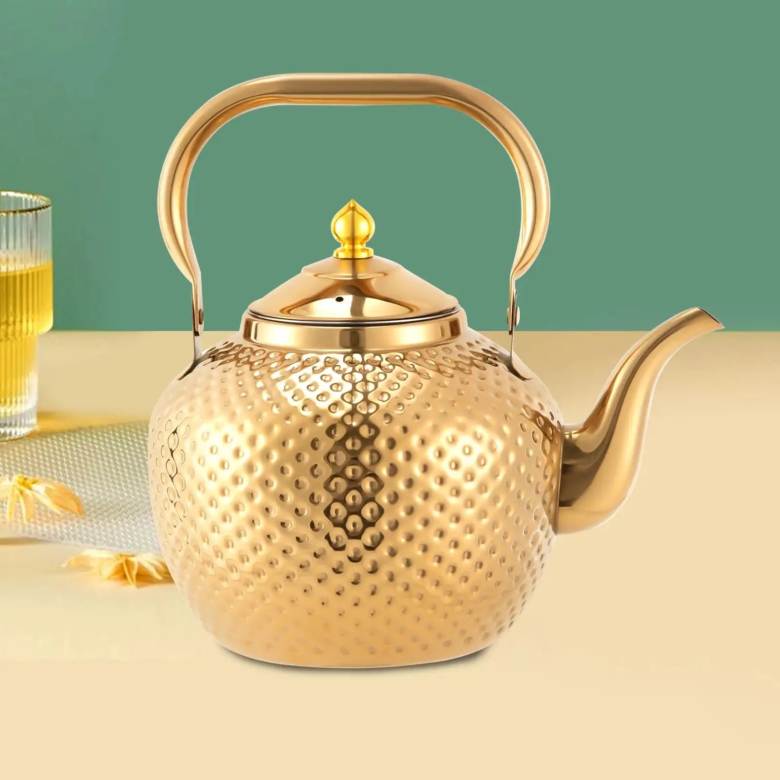 2L Hammered Spherical Kettle &ndash; Gas Stove Compatible