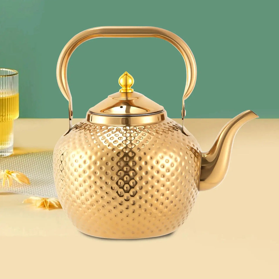 2L Hammered Spherical Kettle &ndash; Gas Stove Compatible