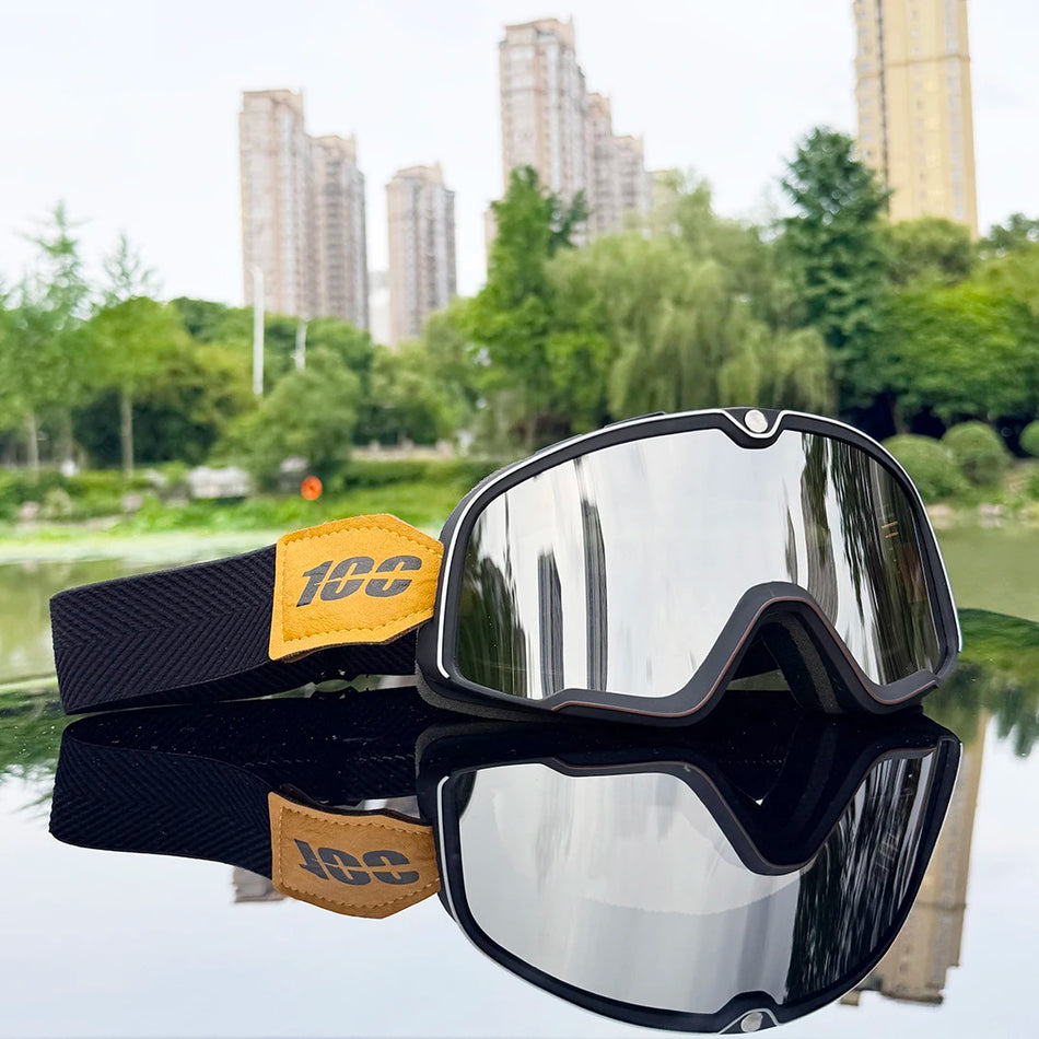 Moottoripyörälasit Tuulenpitävät Motocross Aurinkolasit Cafe Racer