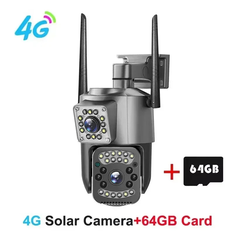 4G Sim Card Camera 8MP 4K Dual Lens IP PTZ &ndash; Night Vision
