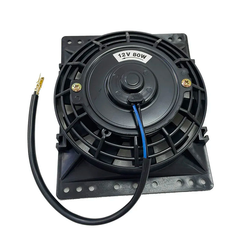6 Inch 650CFM Radiator Cooling Fan, Universal Slim Pull Push, 12V 80W
