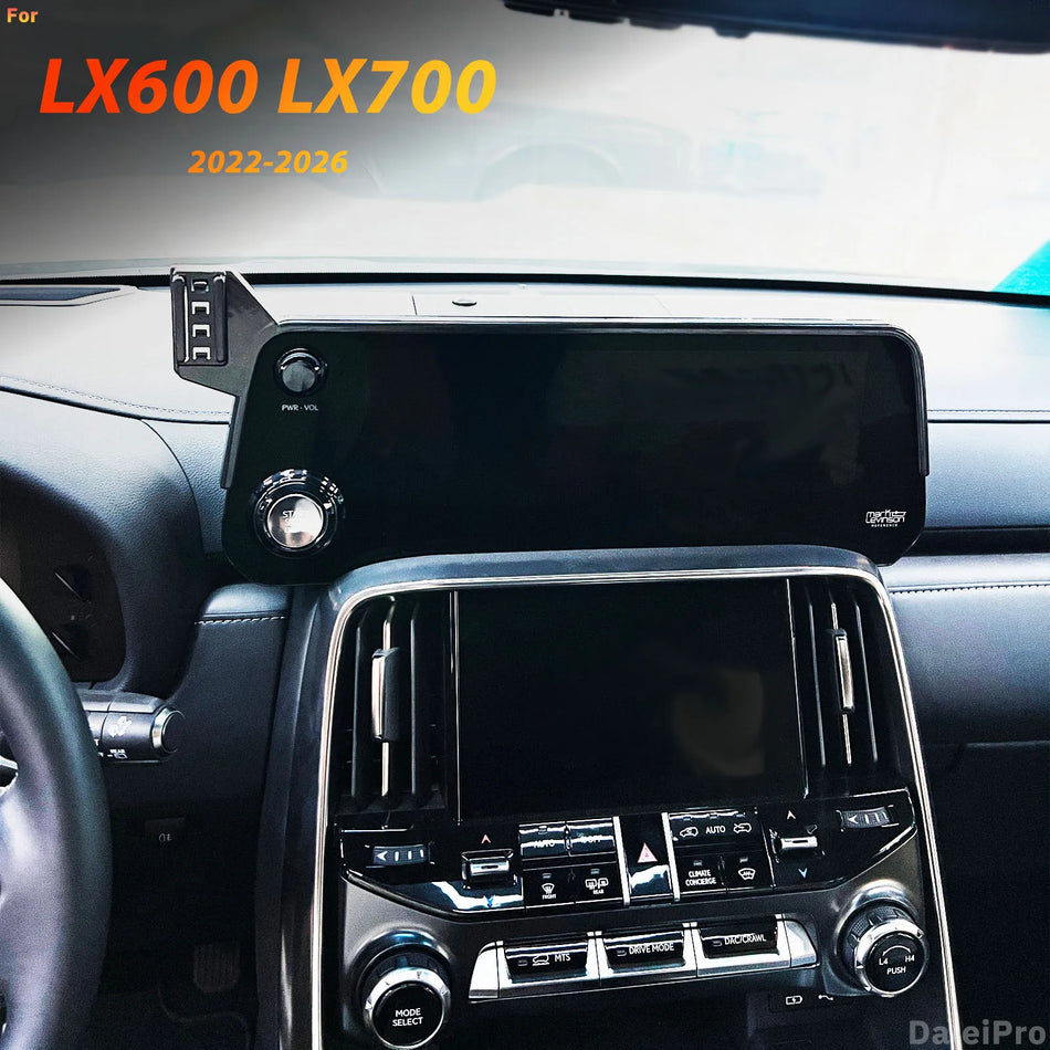 Juhtmevaba laadimisega telefonihoidja Lexus LX600 LX700 2022 2023 2024 2025 2026