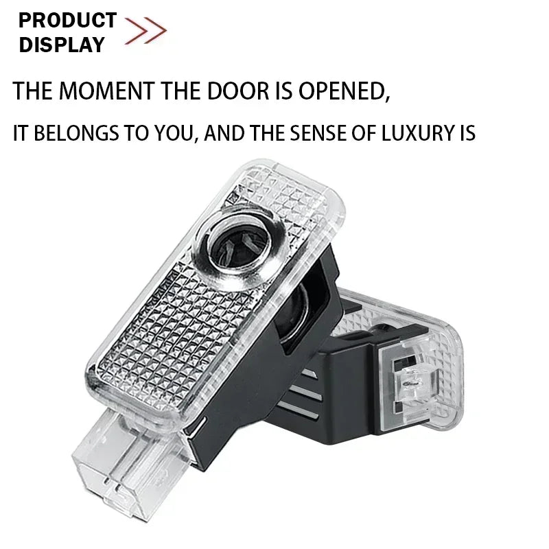 LED Car Door Logo Projector Lights for Audi A3 A4 A6 A5 Q5 SLINE QUATTRO RS Models - 2/4 Pack