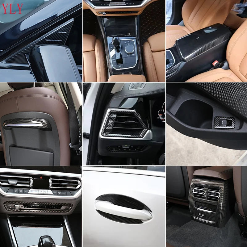 Naklejka na konsolę deski rozdzielczej z włókna węglowego BMW G20 Serii 3