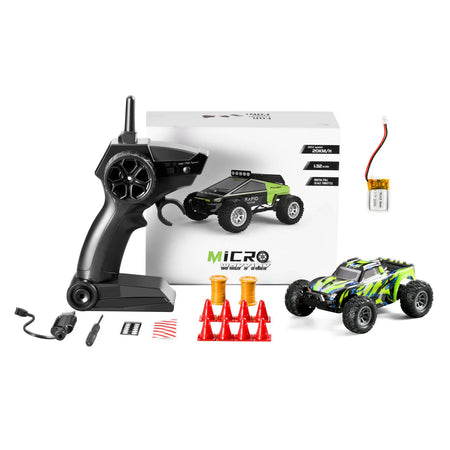 S801 1:32 Mini RC Car - High Speed Off Road Performance green
