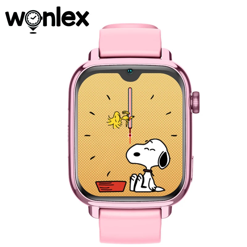 Wonlex 4G Kids Smart Watch with GPS, Video Call, and SOS Tracker KT34 pink