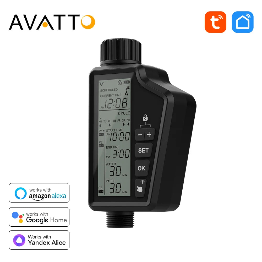 AVATTO Tuya WiFi Water Sprinkler Timer &ndash; Tuya App Compatible