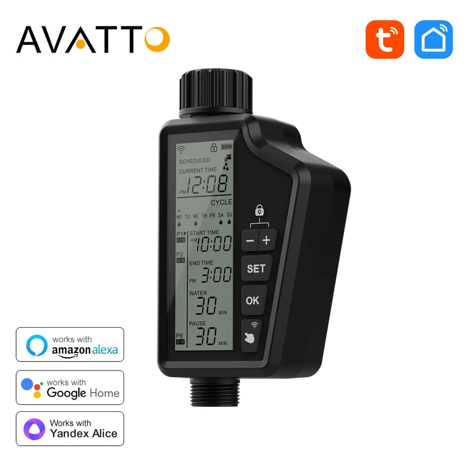 AVATTO Tuya WiFi Water Sprinkler Timer &ndash; Tuya App Compatible