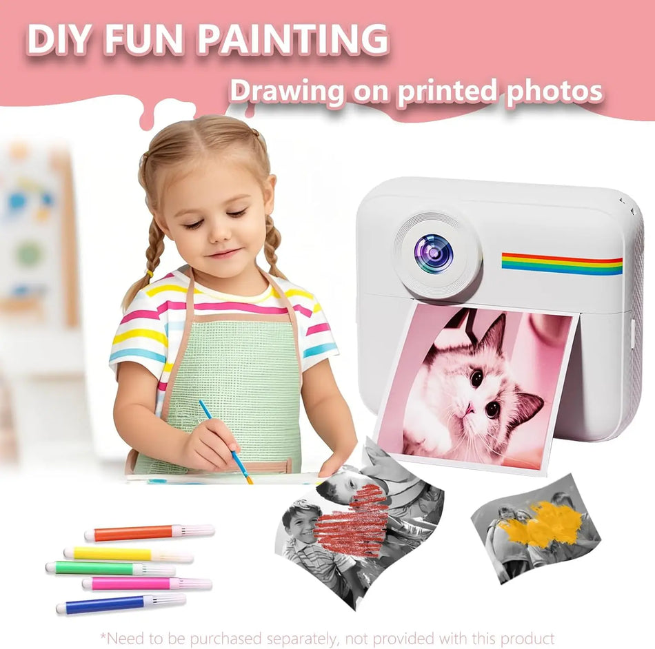 Portable Digital Children Camera &ndash; Instant Print Fun