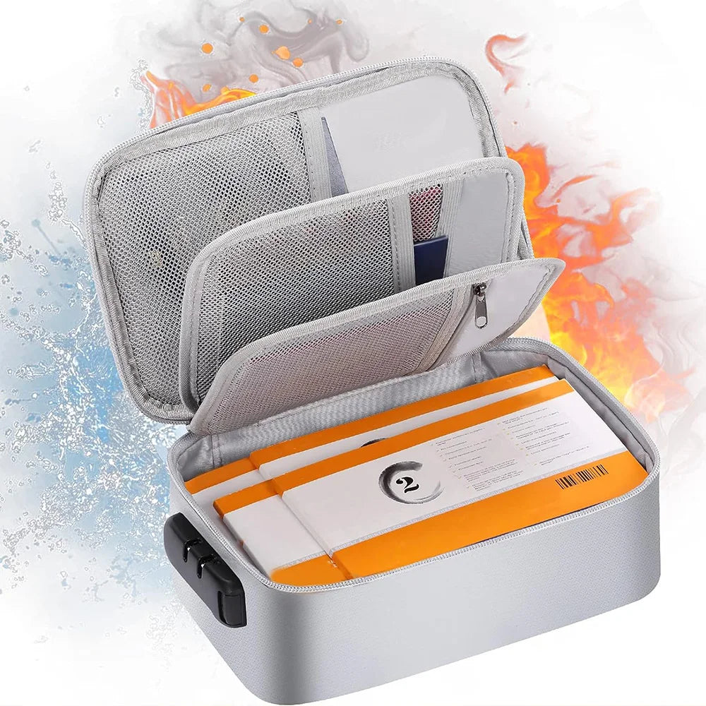 Small Fireproof Handbag &ndash; Waterproof Passport Organizer
