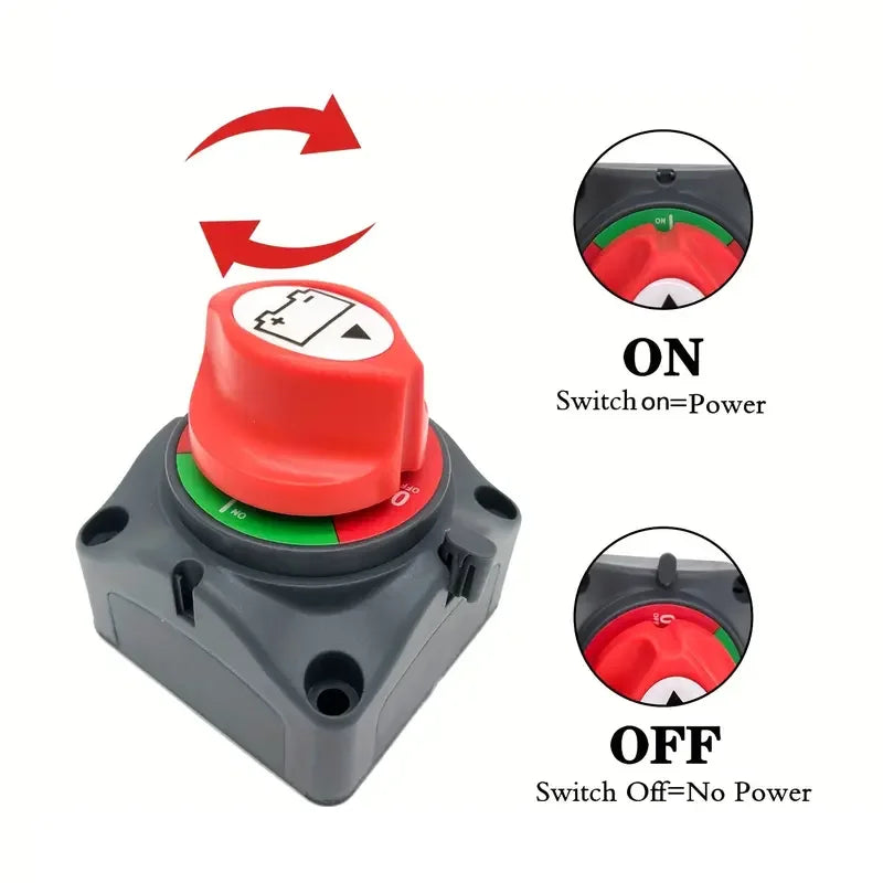 Uzaktan Kumandalı Araç Aküsü Kesme Anahtarı, LED Voltaj Göstergesi