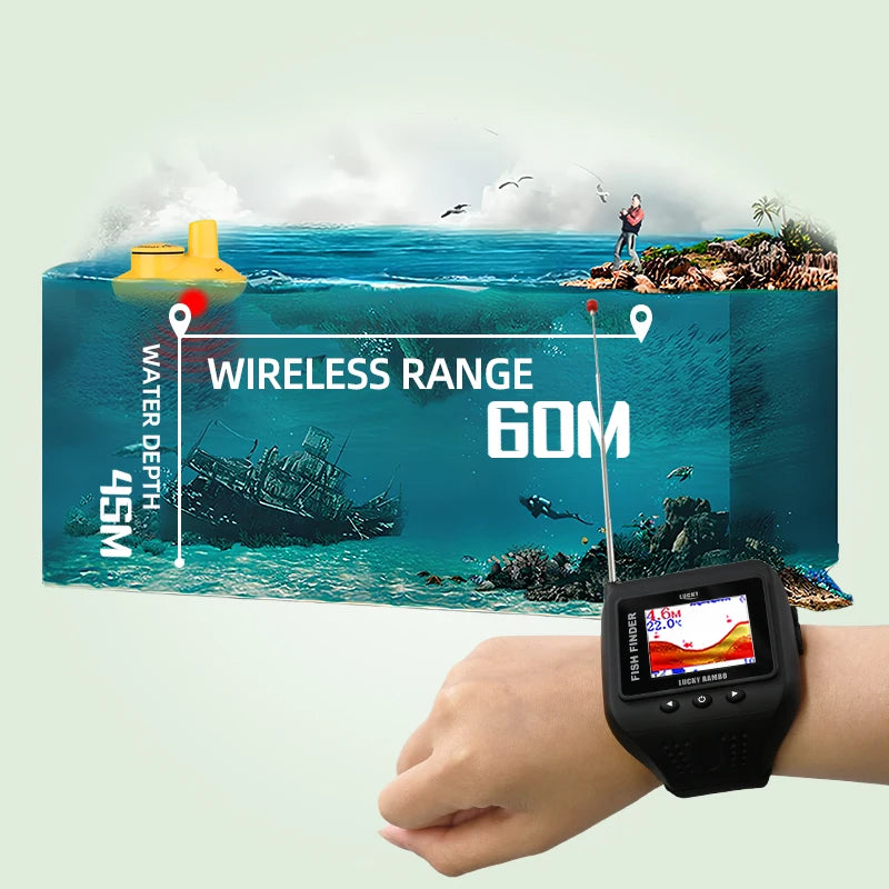 MEREDITH Smart Fish Finder - Portable, Wearable, and Comprehensive Fishing Gadget