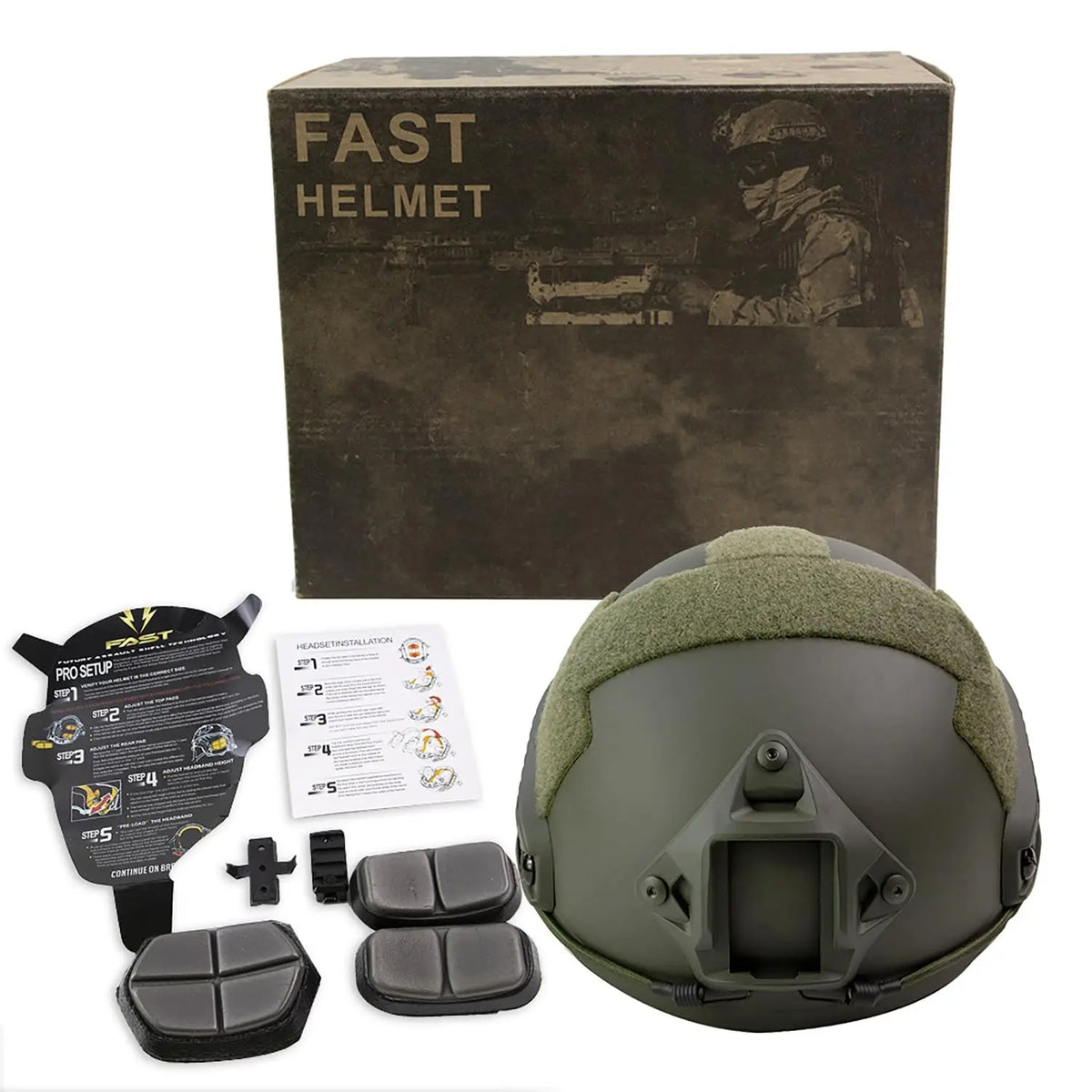 BOOIU Airsoft Tactical Helmet &ndash; Thickened ABS Shell
