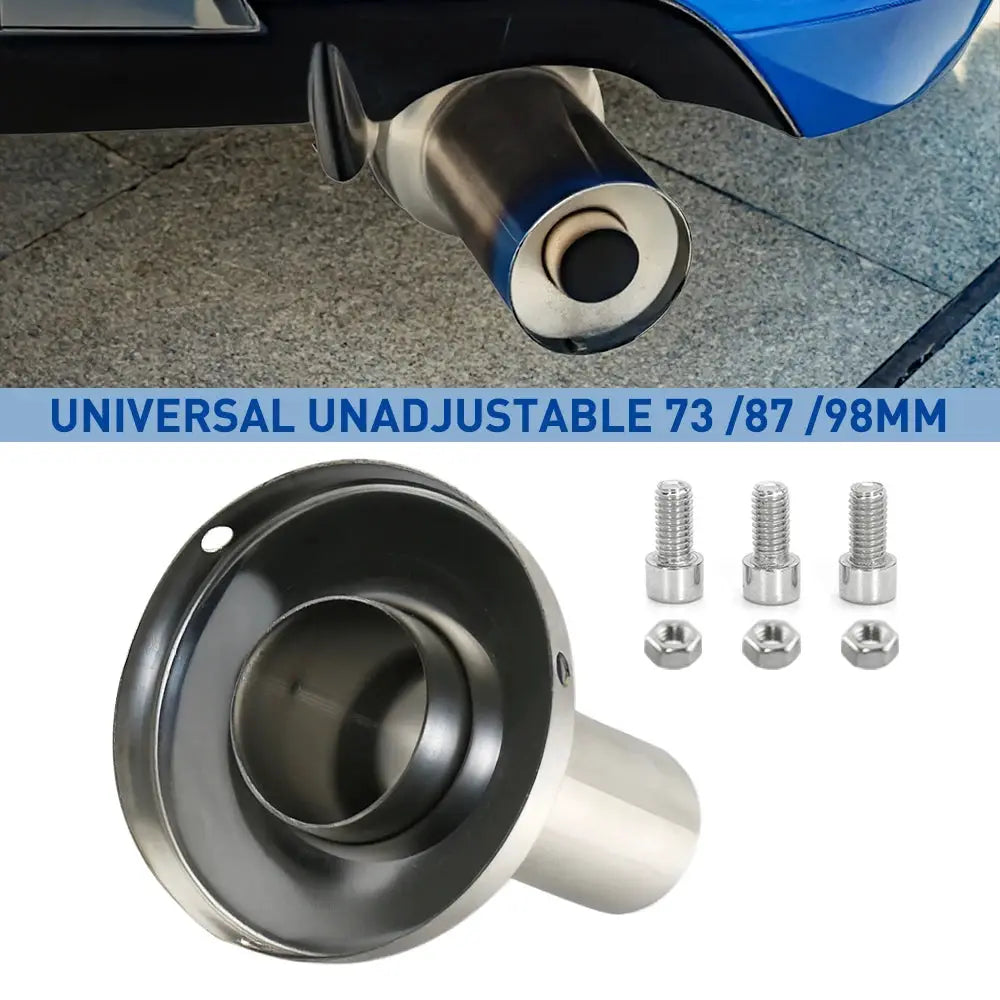 Universal Adjustable 3' /3.5' /4'' / 4.5'' Car Exhaust DB-Killer Stainless Steel Muffler Silence Reduce Noise Sound Control by InterCyprus Trading Ltd