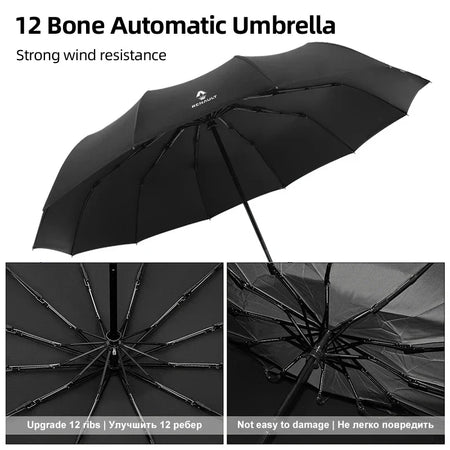Compact Automatic Folding Umbrella for Renault Koleos Clio Laguna Megane Duster Logan - Car Accessories