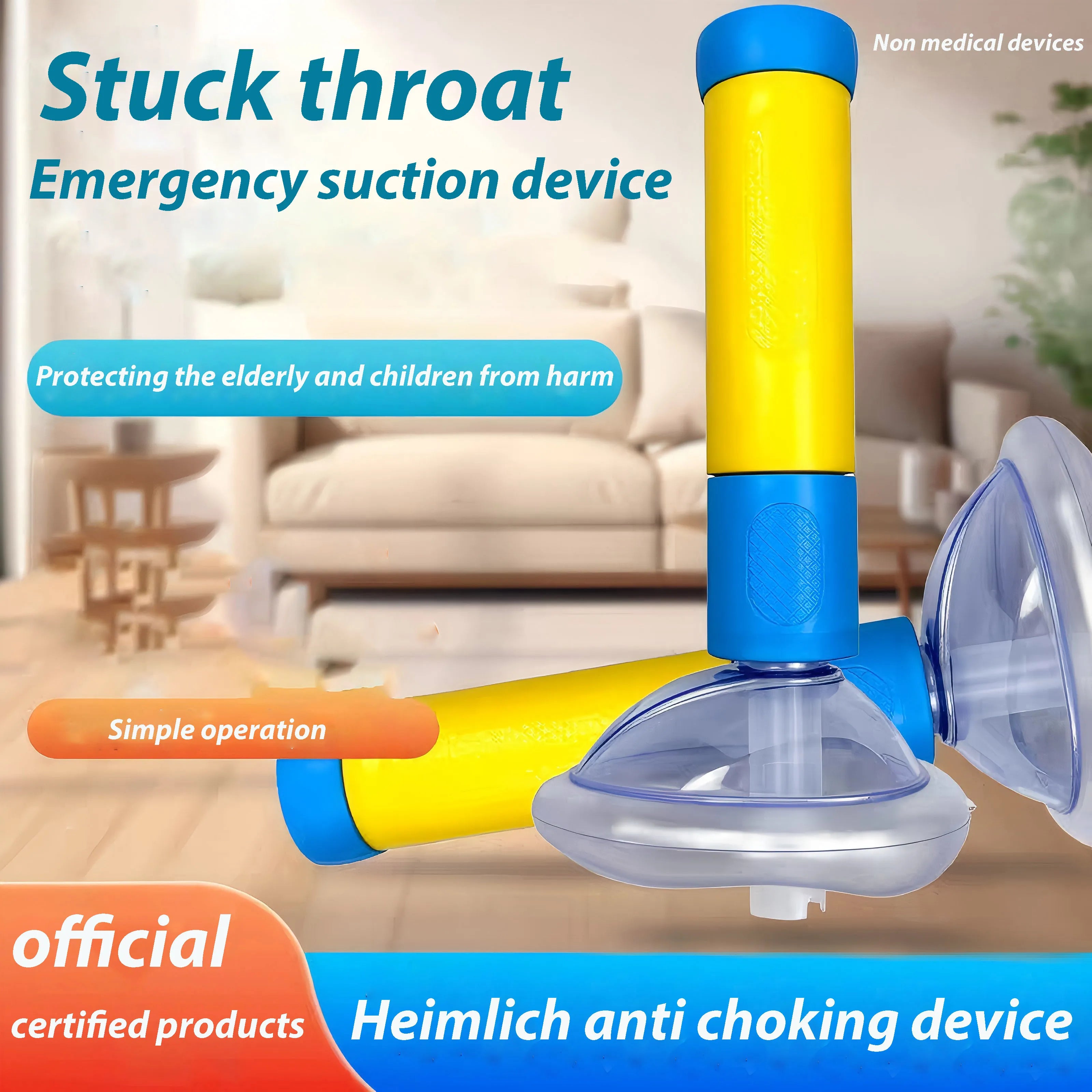 Anti Choking Life Saving Mask &ndash; Emergency Suction For CPR