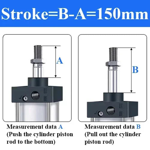 SC Bore 63mm Stroke 25-1000mm Pneumatic Cylinder &ndash; Durable Stroke 150mm / SC63 (Bore 63mm)