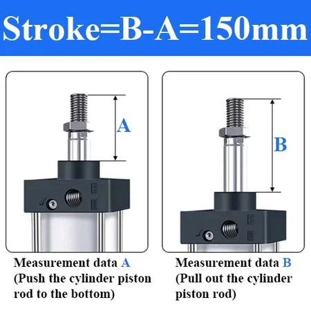 SC Bore 63mm Stroke 25-1000mm Pneumatic Cylinder &ndash; Durable Stroke 150mm / SC63 (Bore 63mm)