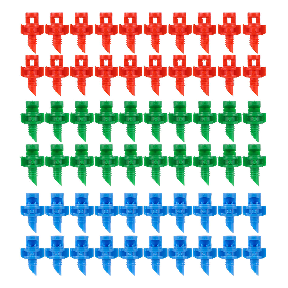 Versatile Micro Refraction Nozzle Sprinkler - 20/50/100Pc Set for Efficient Garden Irrigation