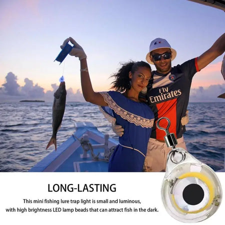 Mini Fishing Lure Light LED Deep Drop Underwater Fish Attractor