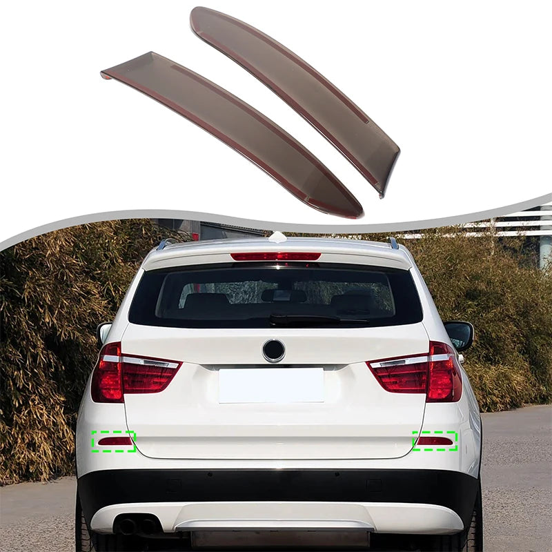 ABS černé 2 ks zadní mlhové lampy stínová nálepka pro BMW X3 F25