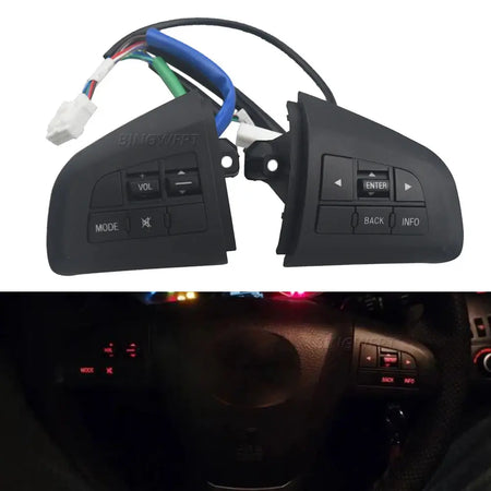 Steering Wheel Switch Volume Audio Control Button With Red Backlight For Mazda 3 BL For Mazda CX5 CX-7 2011-2015 by InterCyprus Trading Ltd