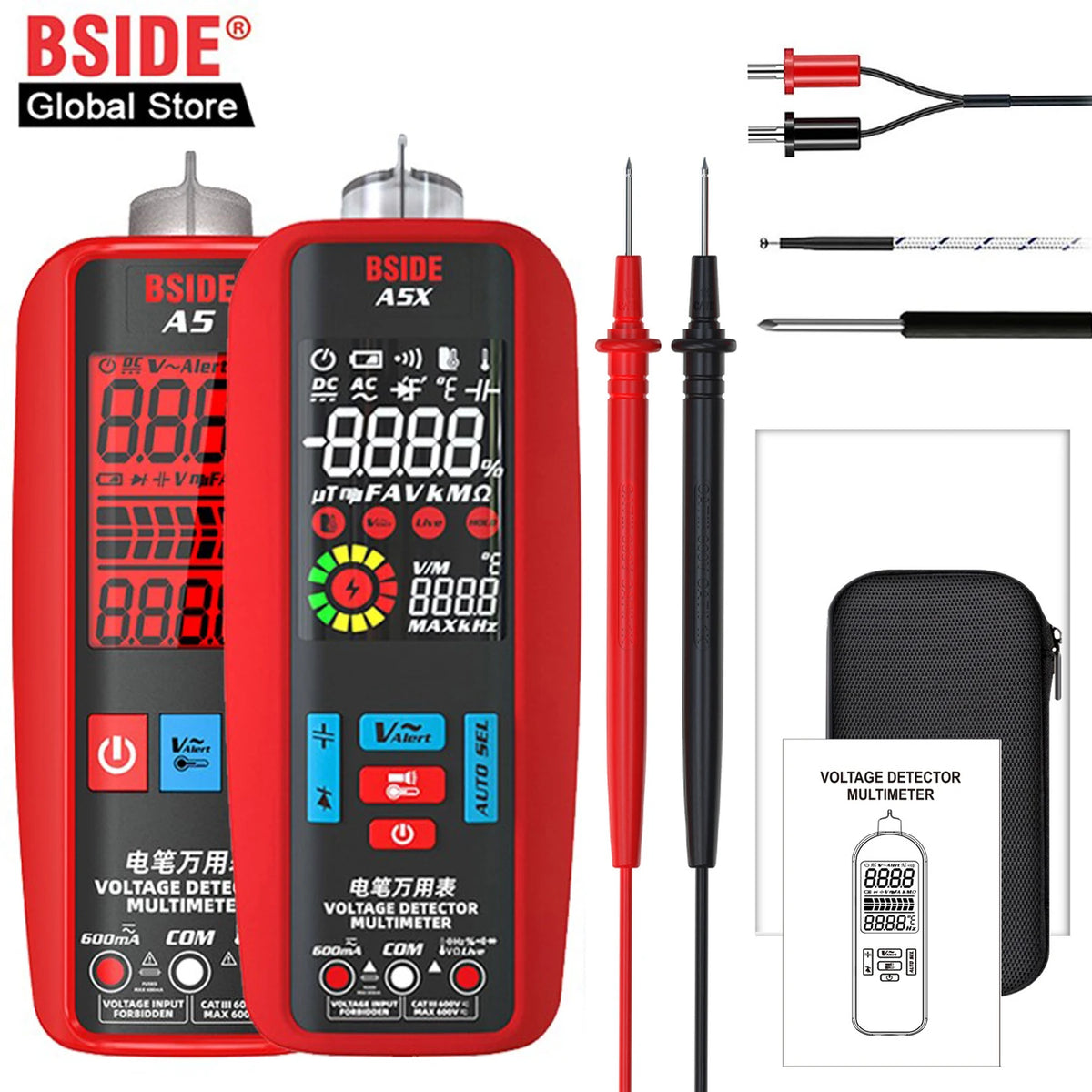 BSIDE A5 Smart Digital Multimeter &ndash; Voltage Detect and NCV