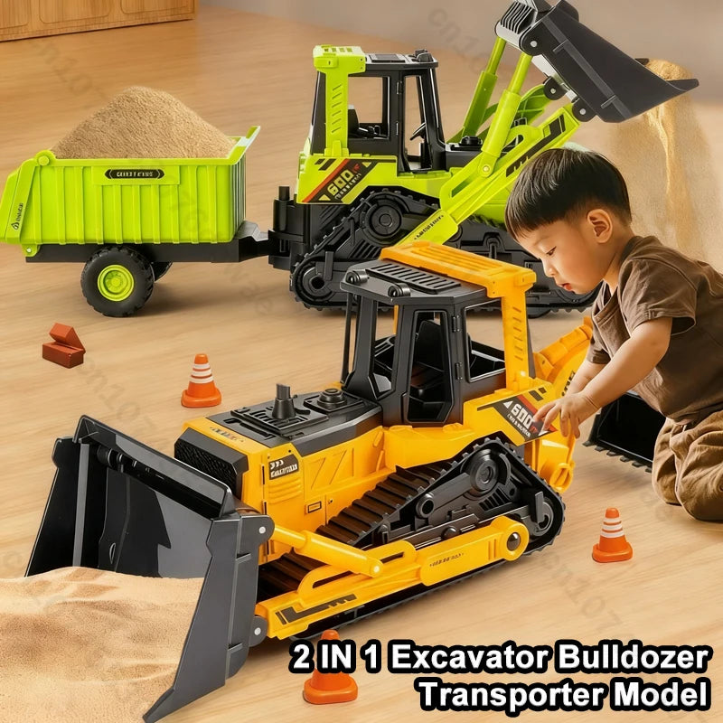 CONUSEA 1-24 Ingeniero Inercial Excavadora Bulldozer Camión Fundido a Presión 2 en 1