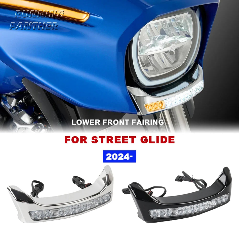 LED Batwing Zema Priekšējā Apgaismojuma Komplekts Harley-Davidson Street Glide