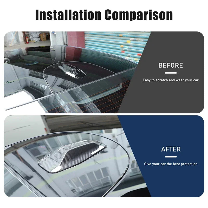 Cubierta de antena aleta de tiburón de fibra de carbono para BMW G60 Serie 5