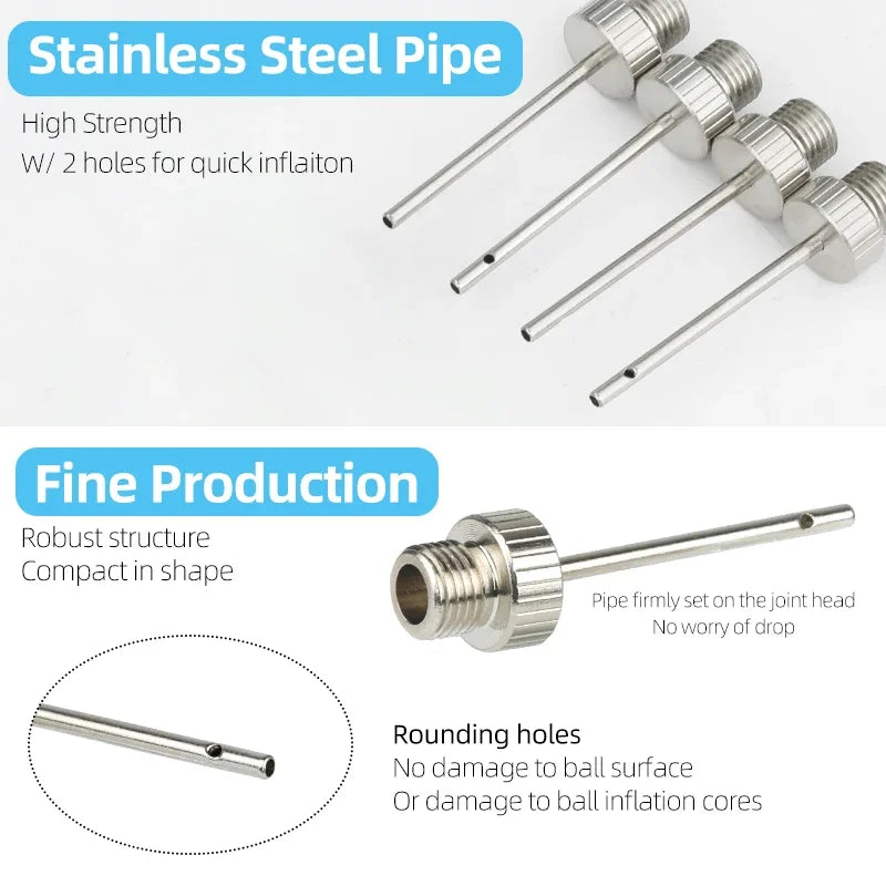 Deemount Pump Needle Adaptor &ndash; Durable Copper Head for Sports Ball Inflation