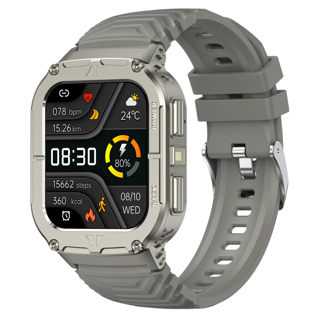 Fashion Smart Watch 1.85In &ndash; Sleep Health Tracker BT Call grey / Fashion Sport Watch