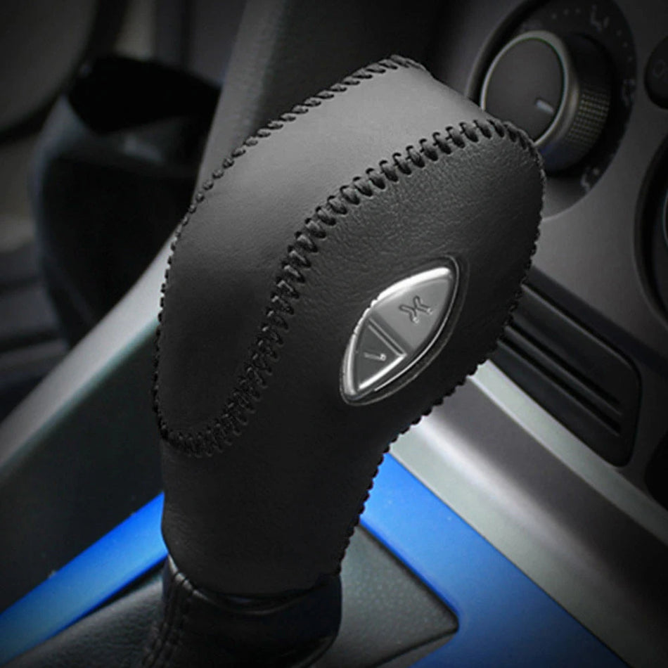 Poklopac ručice mjenjača od kože za Ford EcoSport, Escape, Fusion, premium ručno šiveni unutarnji dodatak