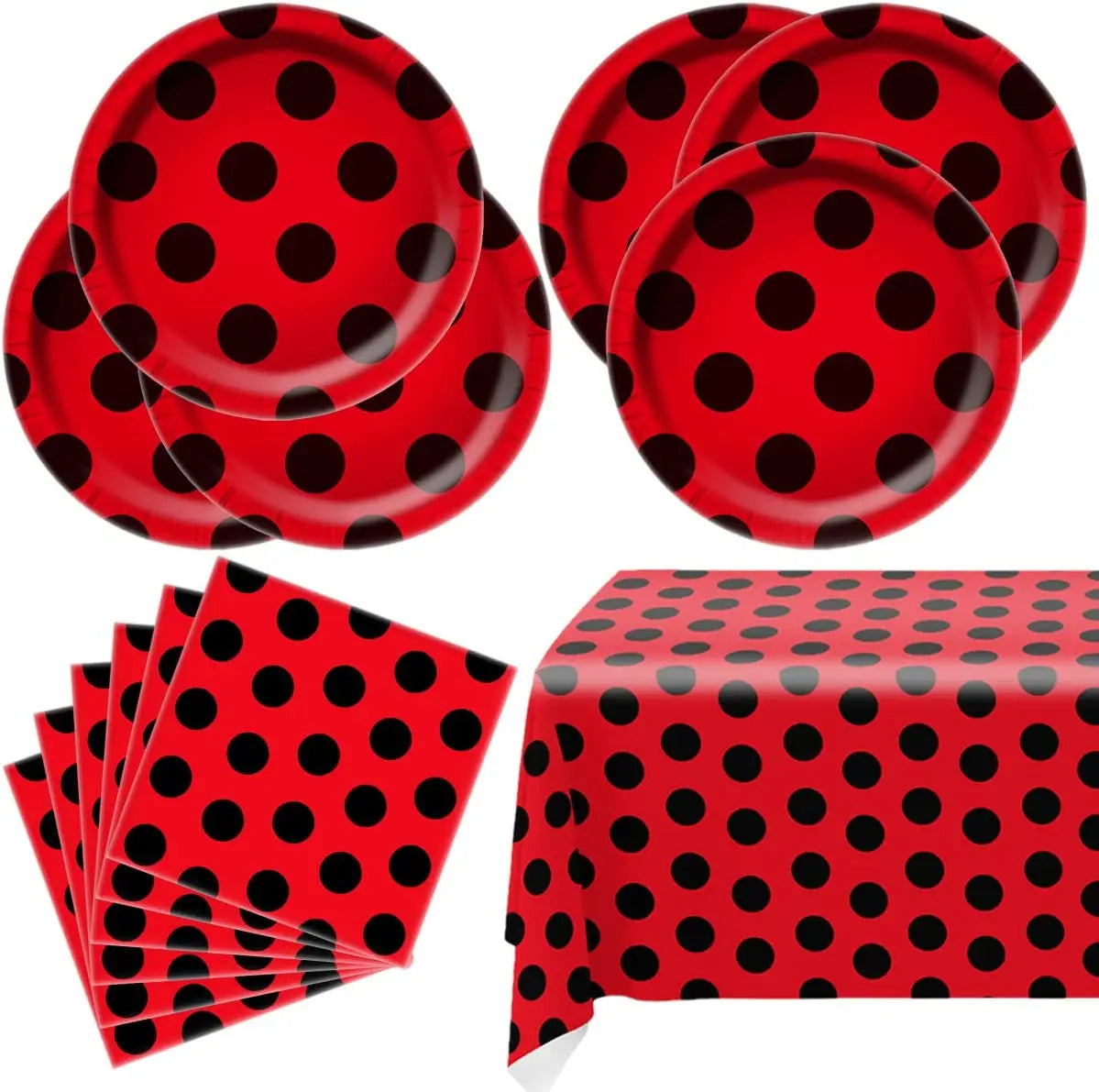 Ladybug Birthday Party Supplies Set