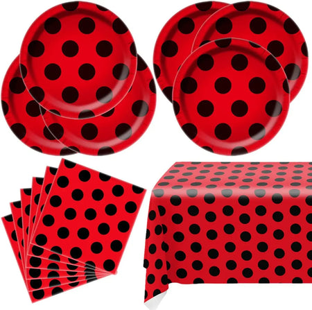 Ladybug Birthday Party Supplies Set